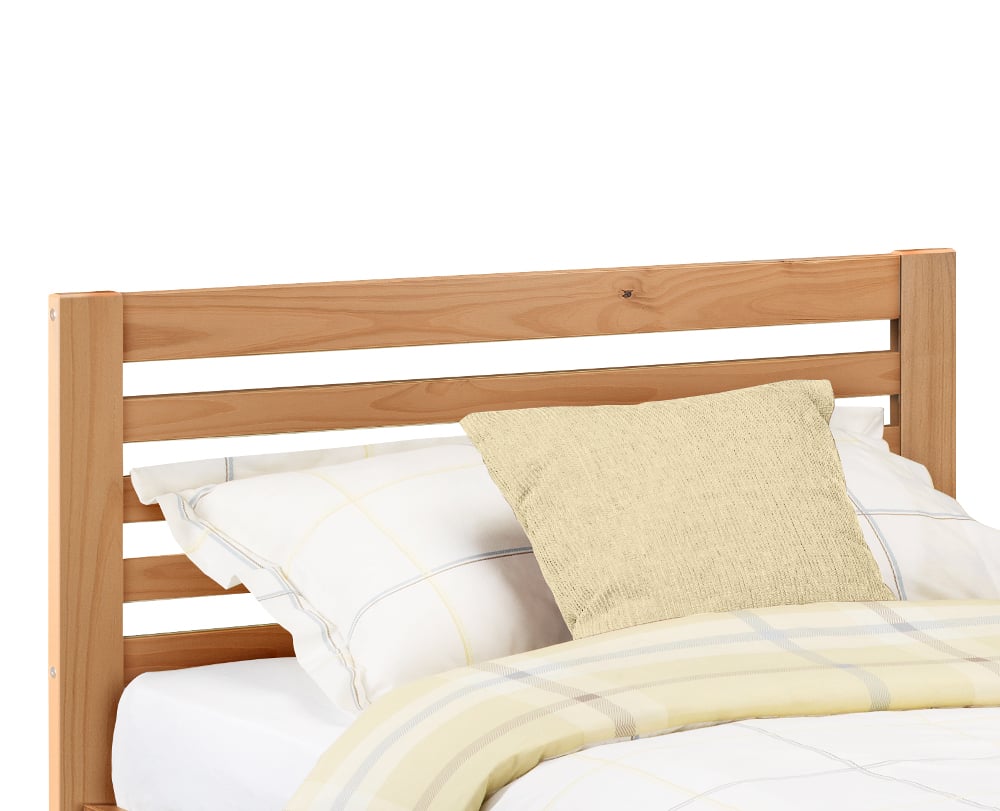 Slocum Antique Solid Pine Wooden Bed Headboard Close-Up