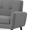 Monza Grey Fabric 3 Seater Sofa