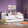 Grace White Wooden Day Bed with Guest Bed Trundle