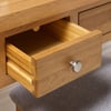 Woburn Oak Wooden 3 Drawer Dressing Table