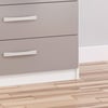 Lynx White and Grey 5 Drawer Chest