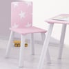 Star Pink and White Table and Chairs