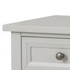 Maine Dove Grey 3 Drawer Wooden Bedside Table