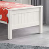 Maine White Wooden Bookcase Bed