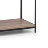 Tribeca Oak Wooden and Metal Low Bookcase