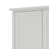 Maine Dove Grey 3 Door Wooden Combination Wardrobe