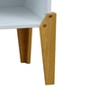 Solar Joybox White and Oak Wooden Bedside Table