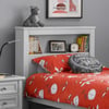 Maine Dove Grey Wooden Bookcase Bed