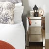 Seville Mirrored 3 Drawer Bedside Table