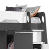 Pegasus Grey and White Wooden High Sleeper