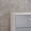 Lynx White and Grey 6 Drawer Wide Chest