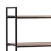 Tribeca Oak Wooden and Metal Tall Bookcase