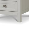 Maine Dove Grey 3 Drawer Wooden Bedside Table