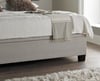 Accent Oatmeal Fabric Ottoman Storage Bed