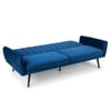 Afina Blue Velvet Fabric Sofa Bed