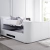 Ardwick White Leather Ottoman Media Electric TV Bed
