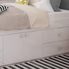 Arctic White Wooden Low Sleeper 4 Drawer Storage Bed