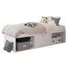 Arctic White Wooden Low Sleeper Storage Bed