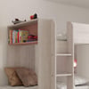 Barca Pink and Oak Wooden Bunk Bed