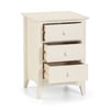 Cameo Stone White 3 Drawer Bedside Table