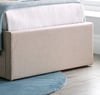 Candy Oatmeal Fabric Ottoman Bed
