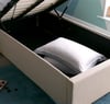 Candy Oatmeal Fabric Ottoman Bed