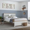 Chester White and Oak Wooden Bed