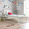 Chester Solo White and Oak Wooden Bed