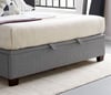 Chilton Grey Fabric Ottoman Storage Bed with lights and USB Ports