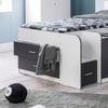 Cookie Grey and White Wooden Cabin Bed