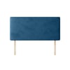Cornell Plain Blue Marine Velvet Fabric Headboard