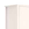 Maine White 3 Door Wooden Combination Wardrobe