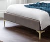 Deco Truffle Velvet Fabric Bed