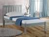 Denver Grey Solid Pine Wooden Bed