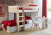 Eclipse Oak and White Wooden Storage Bunk Bed