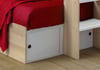 Eclipse Oak and White Wooden Storage Bunk Bed