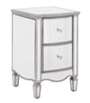 Elysee Mirrored 2 Drawer Bedside Table
