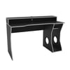 Enzo Black and Silver Wooden Gaming Desk
