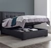 Falstone Slate Grey Fabric Ottoman Storage Bed