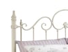 Florence Stone White Metal Bed