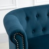 Freya Blue Fabric 2 Seater Sofa