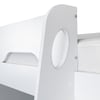 Galaxy White Wooden High Sleeper Gaming Bed