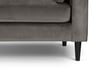 Hayward Grey Velvet 3 Seater Fabric Sofa