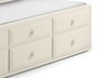Hornblower Stone White Wooden 3 Drawer Storage Guest Bed Frame and Trundle - 3ft Single