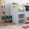 Jake White Wooden Mid Sleeper with Slide Bed