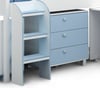 Kimbo Blue and White Wooden Mid Sleeper Cabin Bed