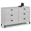 Lakers Locker Grey Wooden 6 Drawer Chest