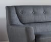 Lambeth 3 Seater Grey Fabric Sofa