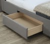 Lancaster Grey Fabric 2 Drawer Storage Bed