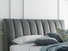 Lanchester Grey Plume Velvet Ottoman Bed